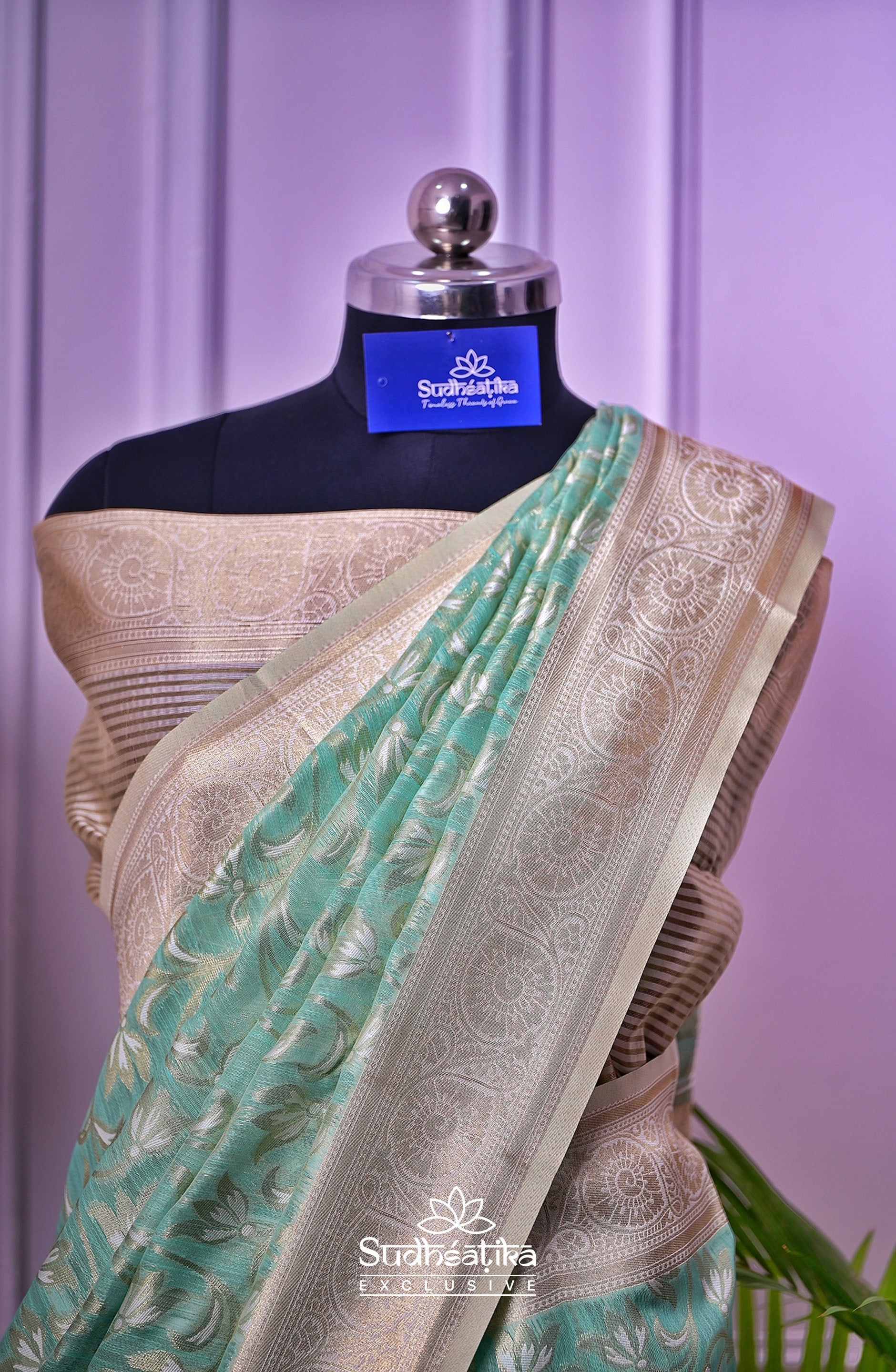 Sea Green Cotton Silk Lightweight