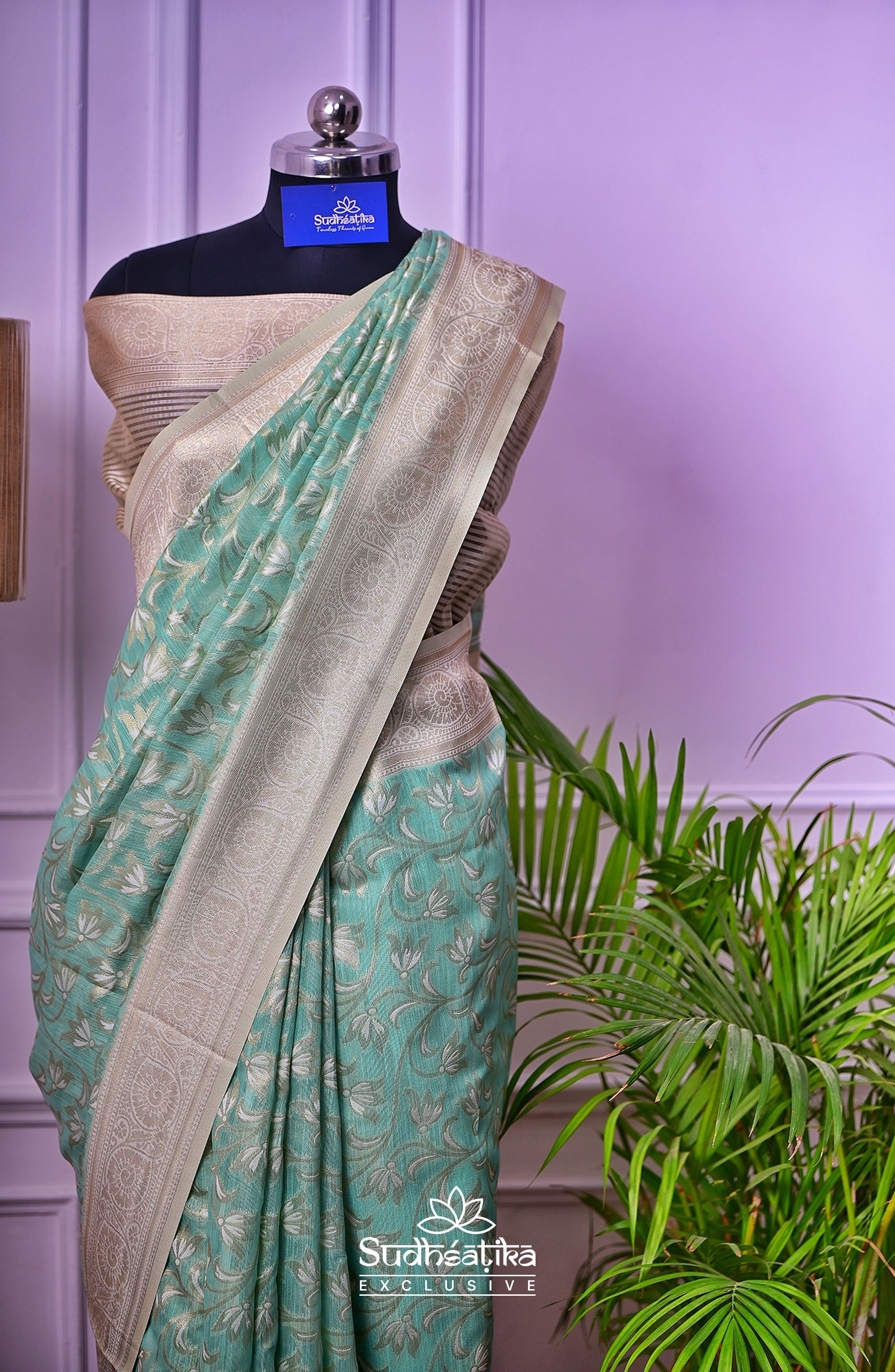 Sea Green Cotton Silk Lightweight