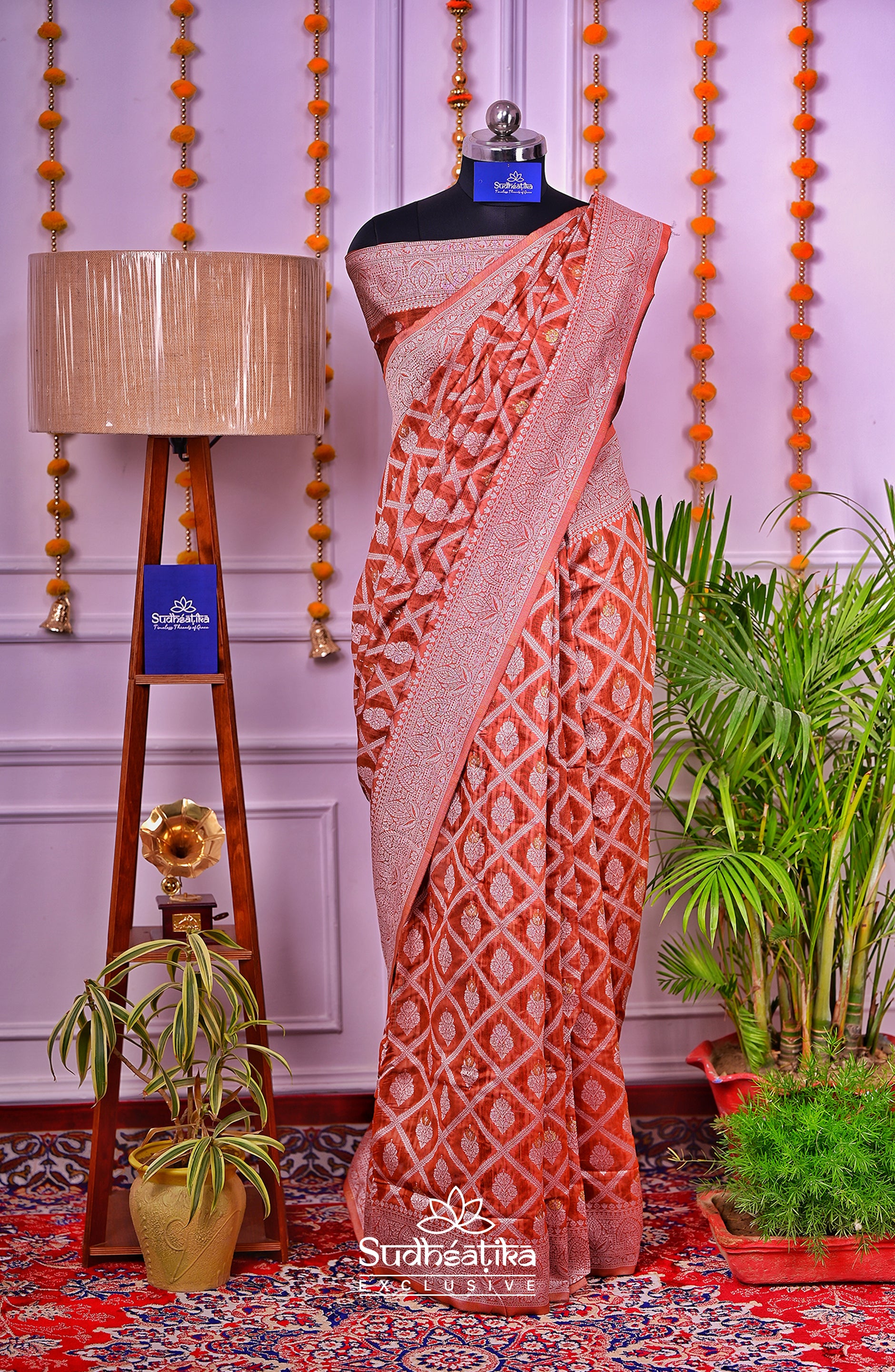 Brown Cotton Saree Lightweight