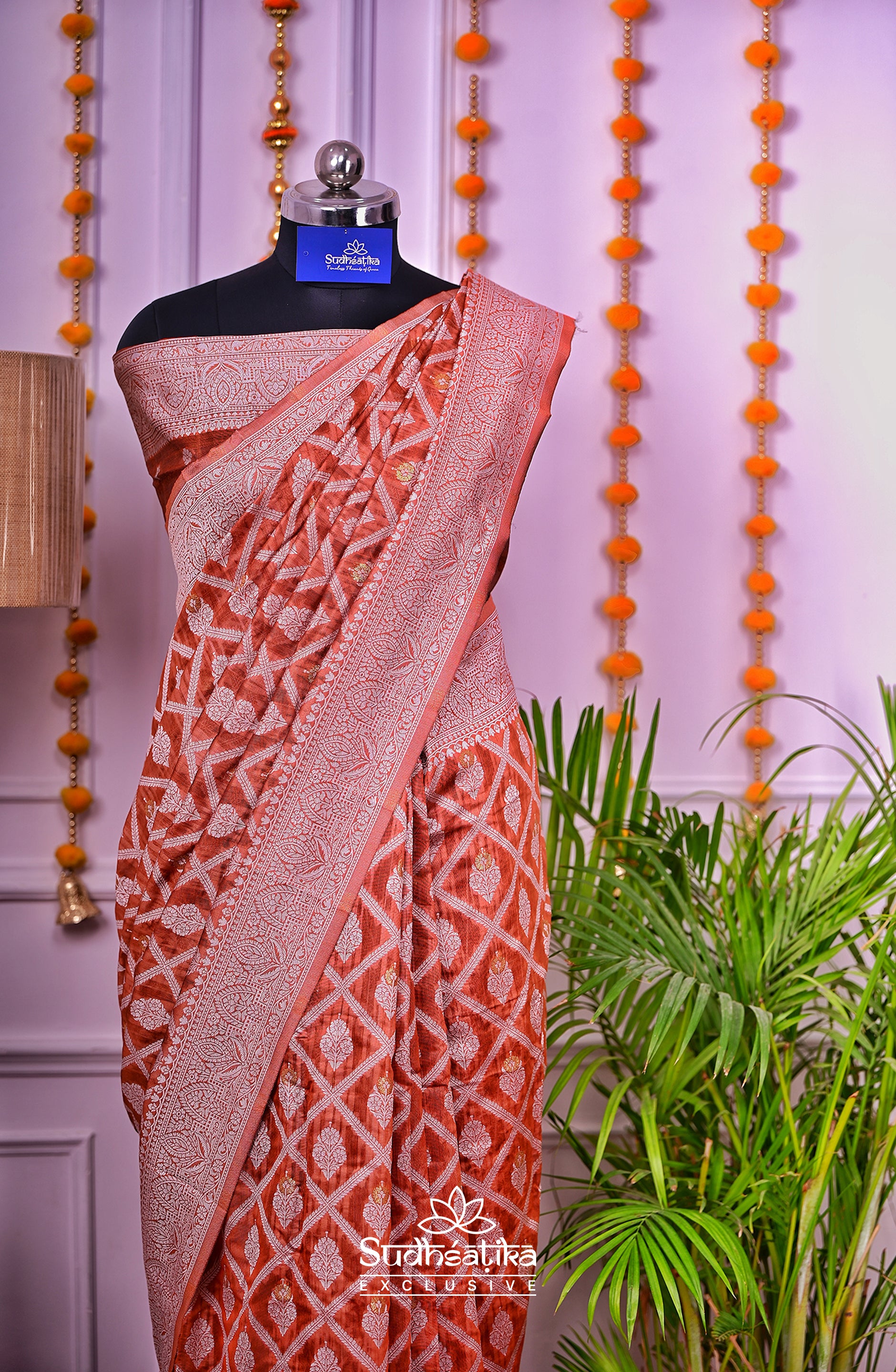 Brown Cotton Saree Lightweight