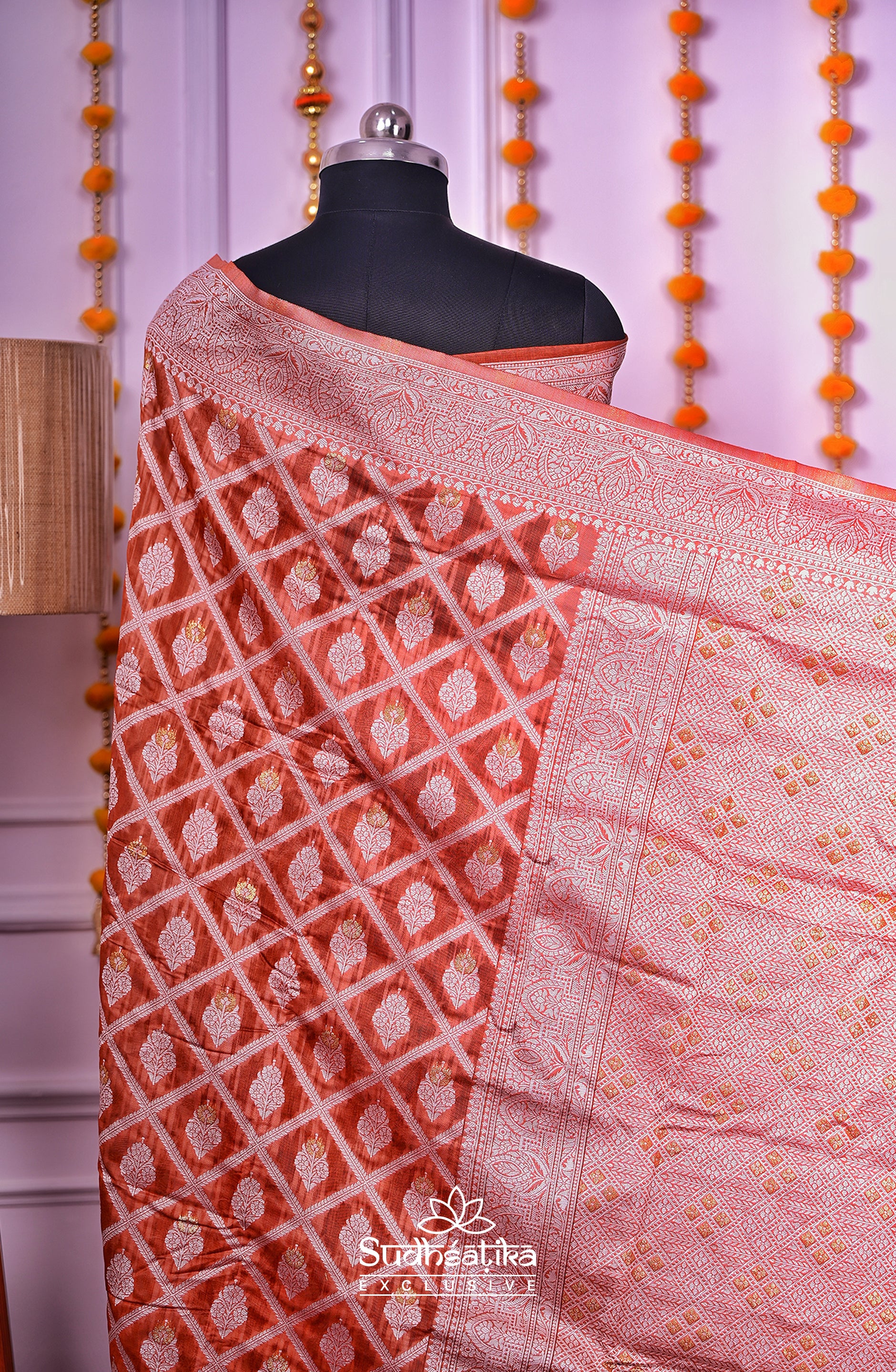 Brown Cotton Saree Lightweight
