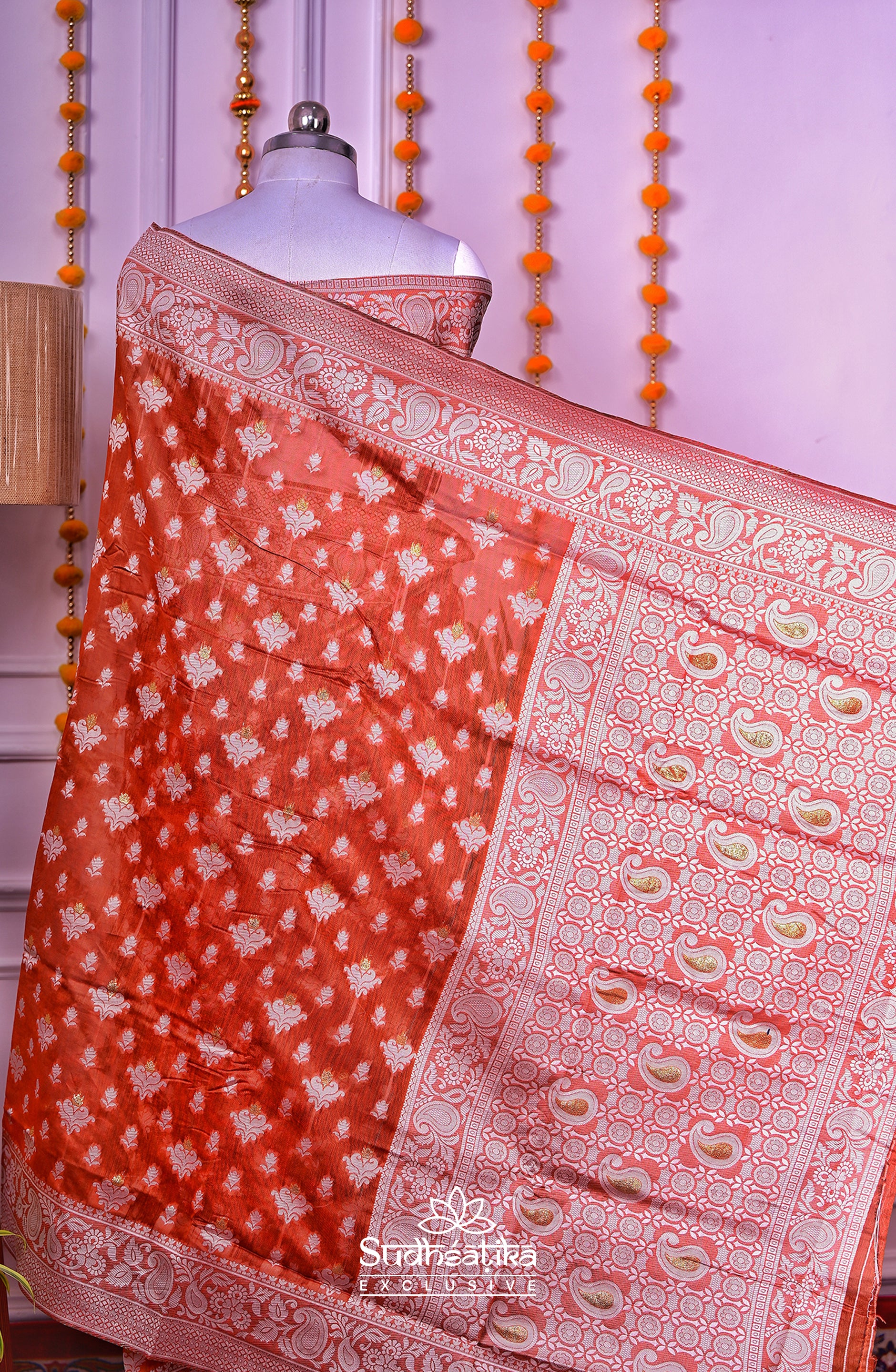 Brown Cotton Saree Lightweight