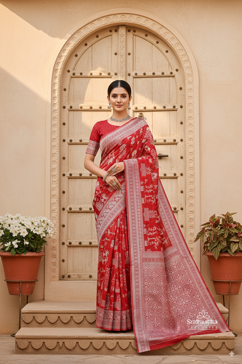 Rani Cotton Saree Lightweight