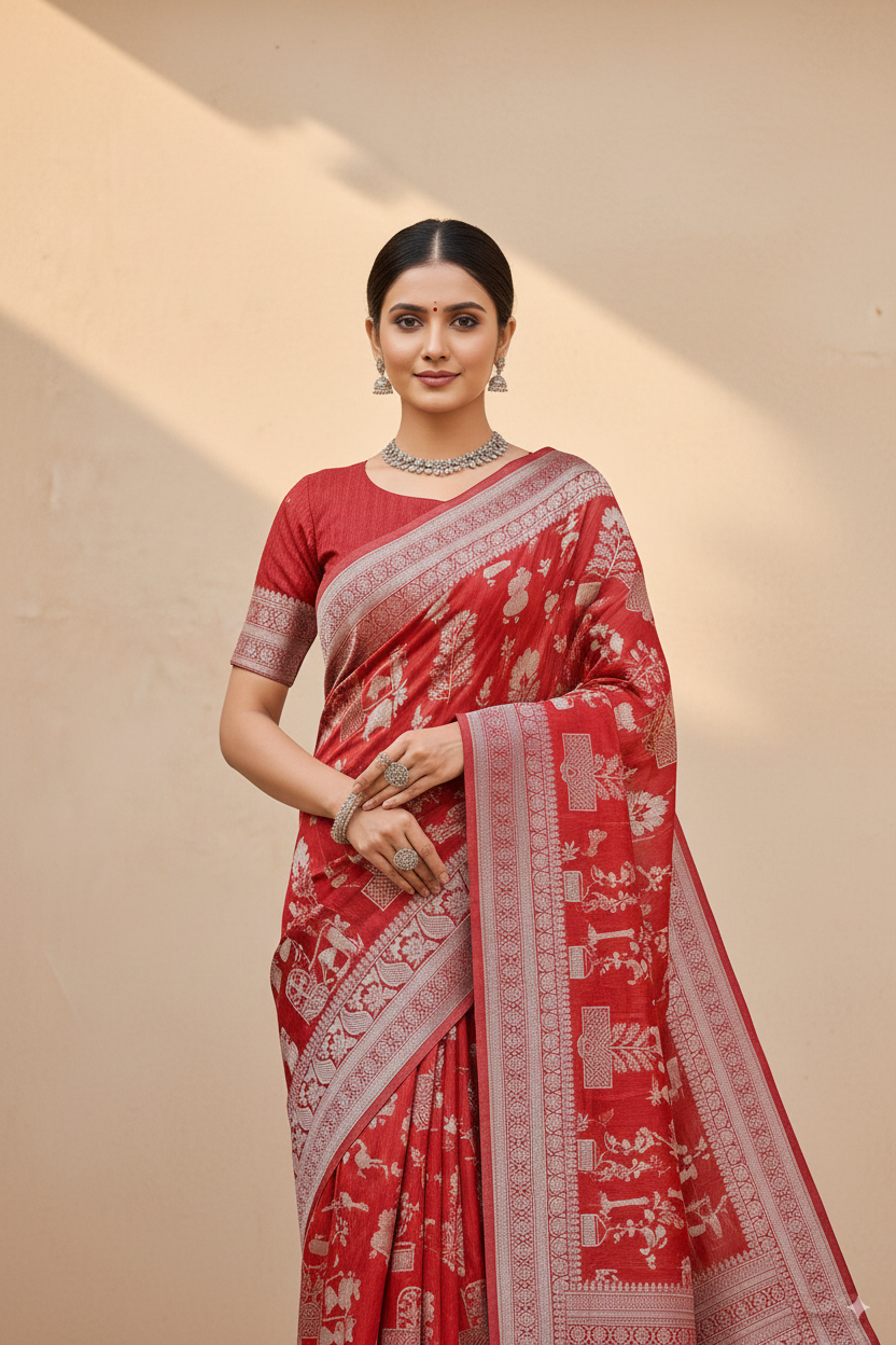 Rani Cotton Saree Lightweight